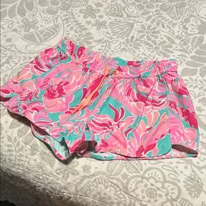 🎄Closet Closing Sale🎄 Lilly Pulitzer Luxletic Pink and Green Athletic Shorts S